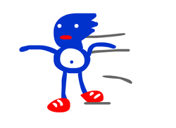 Sanic Gotta Go Fast Meme GIF