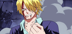 Sanji Attacking With Fire In Leg