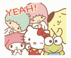 Sanrio Group Photograph GIF