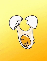Sanrio Gudetama Kawaii Cracked Egg GIF