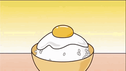 Sanrio Gudetama Rice Bowl GIF