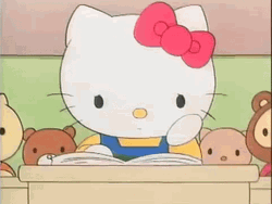 Sanrio Hello Kitty Cartoon Exam GIF