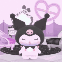 Sanrio Kuromi Blushing GIF