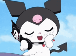 Sanrio Kuromi Calls GIF