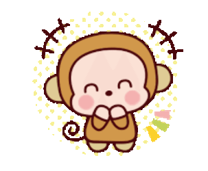 Sanrio Monkey Sticker GIF