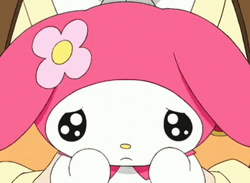 Sanrio My Melody Sad Expression GIF