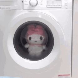 Sanrio My Melody Washing Maschine GIF