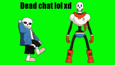 Sans And Papyrus Dancing On Green Screen GIF