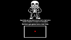 Sans Aware That He Is In Wallpaper GIF