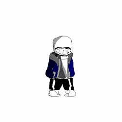 Sans Blinking With Flashing Blackground GIF