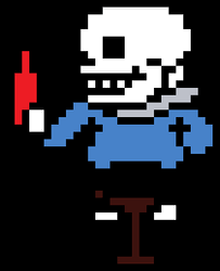 Sans From Undertale Drinking From Bottle GIF