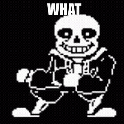 Sans From Undertale Saying What GIF