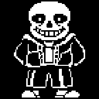 Sans Rotating With Jape Me In Back GIF
