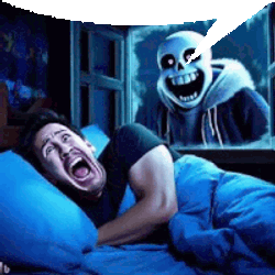Sans Scary Sticker GIF