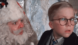 Santa Ask Ralphie A Gift For Christmas Story GIF
