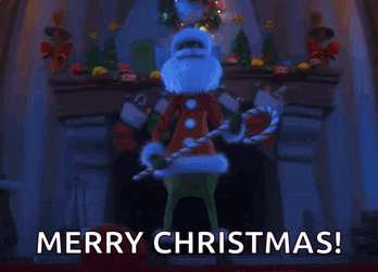 Santa Claus Candy Cane GIF