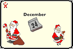 Santa Claus December Calendar Christmas Countdown