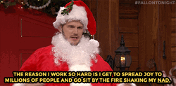 Santa Claus Fire Shaking My Nad GIF