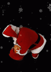Santa Claus Giving Gift GIF