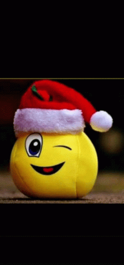 Santa Claus Good Morning Emoji GIF