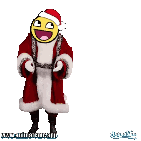 Santa Claus Happy Holidays Sticker