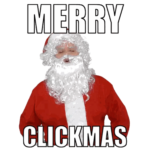 Santa Claus Merry Clickmas Sticker