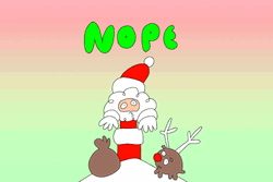 Santa Claus Nope GIF