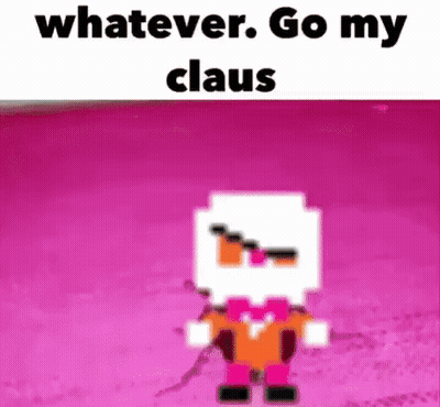 Santa Claus Pixel Art With Whatever Go My Claus GIF