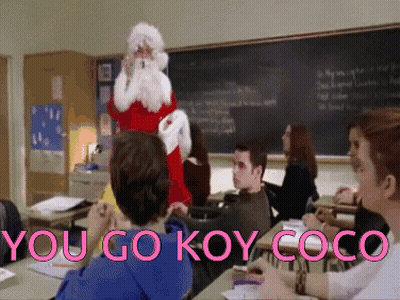 Santa Claus Saying You Go Koy Coco In Classroom GIF