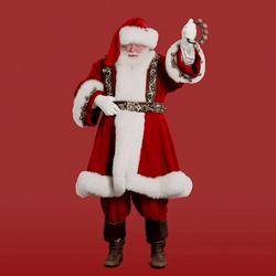 Santa Claus Singing Noel GIF
