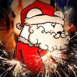 Santa Claus Sparklers GIF