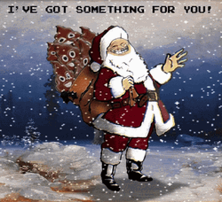 Santa Claus Troll Face Meme GIF