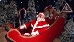 Santa Claus Waving Noel GIF