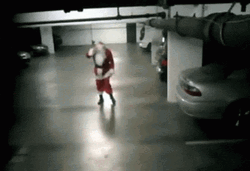 Santa Clause Drunk Stumbling GIF