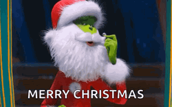 Santa Grinch Merry Christmas Meme GIF