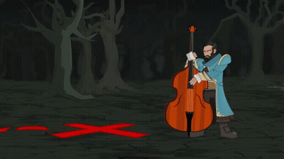 Santa Hat Man Dancing By Christmas Tree GIF