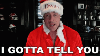 Santa Hat Robe Man Says I Gotta Tell You GIF