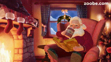 Santa Reading Book With Zoobe.com