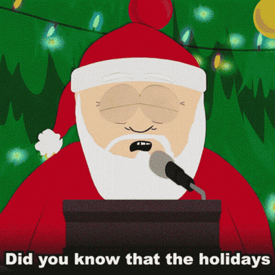 Santa Speaking Into Microphone Did You Know That The Holidays GIF