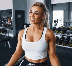 Sanzo Muscle Girl Fitness GIF