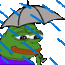Sapito En Lluvia Sticker GIF