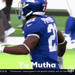 Saquon Barkley Back Flips GIF