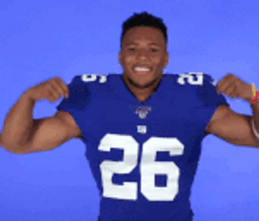 Saquon Barkley Muscles Flex GIF | GIFDB.com