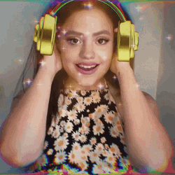 Sarah Jeffery Listening To Music GIF