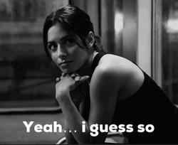 Sarah Shahi I Guess So GIF
