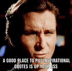 Sarcastic Christian Bale Inspirational Quotes  GIF