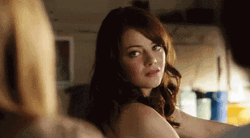 Sarcastic Emma Stone GIF