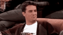 Sarcastic Laugh Fake Chandler Friends GIF