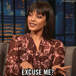 Sarcastic Vanessa Hudgens Excuse Me GIF