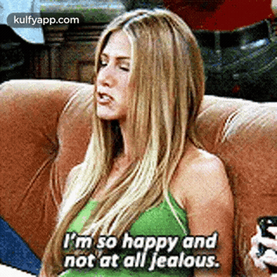 Sarcastic Woman Saying I'm So Happy GIF
